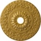 Ekena Millwork Vaduz Ceiling Medallion (Canopies up to 3 1/2"), 23 1/2"OD x 3 1/2"ID x 2 1/8"P, Iridescent Gold CM23VAIGS - alternate 1